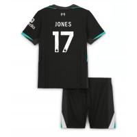 Camiseta Liverpool Curtis Jones #17 Visitante Equipación para niños 2024-25 manga corta (+ pantalones cortos)